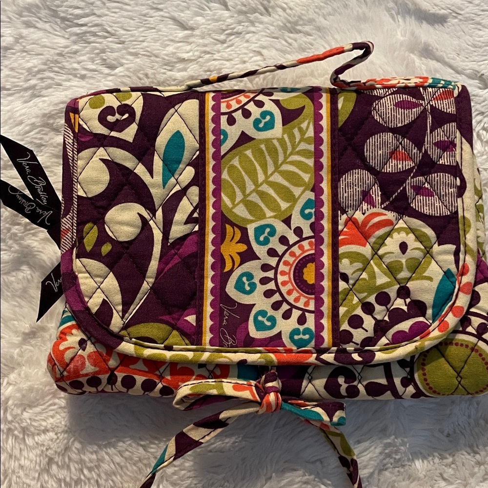 Vera Bradley Hanging Travel Organizer Retired Plum Crazy Floral